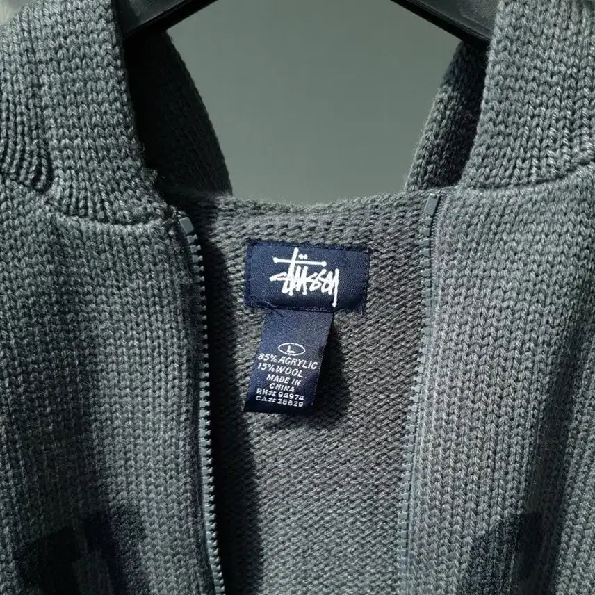 [BUNJANG] Stussy Knit Hood Zip-up Jacket / 90s,00s Stussy knit hood zipup