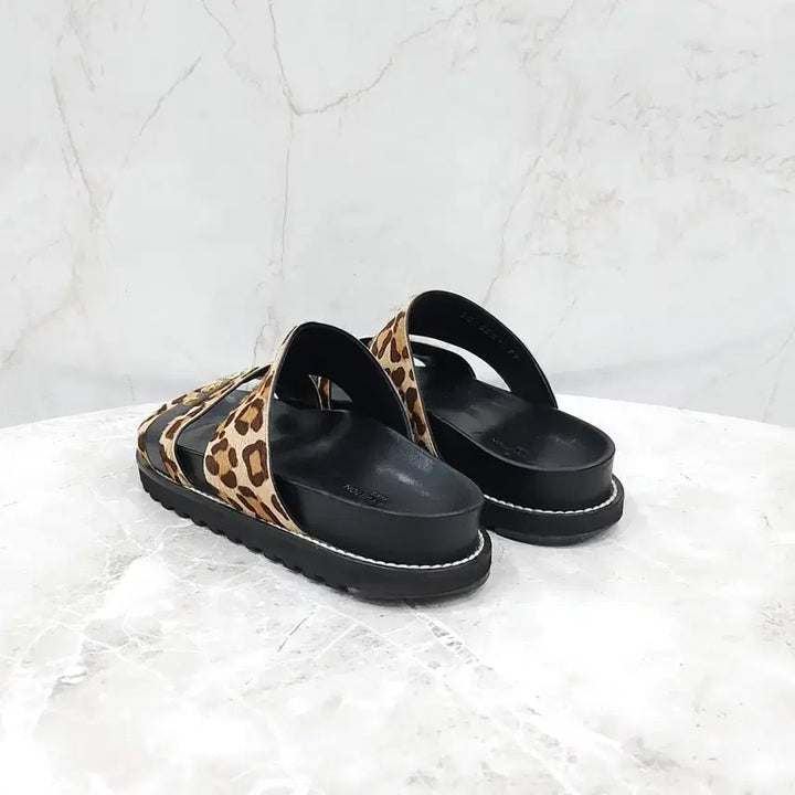 [BUNJANG] Louis Vuitton Leopard Comfort Mule Slippers / 37 / 루이비통 LV 레오파드 컴포트 뮬 슬리퍼