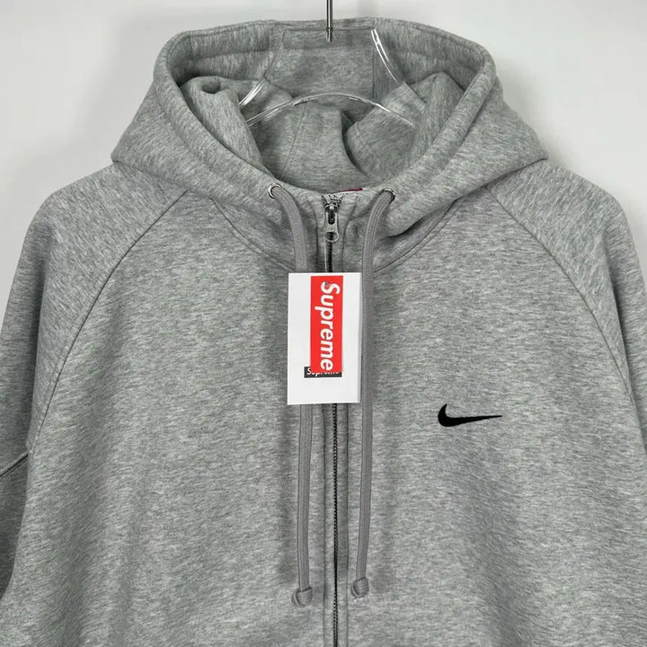 [BUNJANG] Supreme Nike Big Logo Air Max Gray Hoodie / 슈프림 나이키 빅로고 자수로고 에어맥스 그레이 색상 후드 집업 후드티