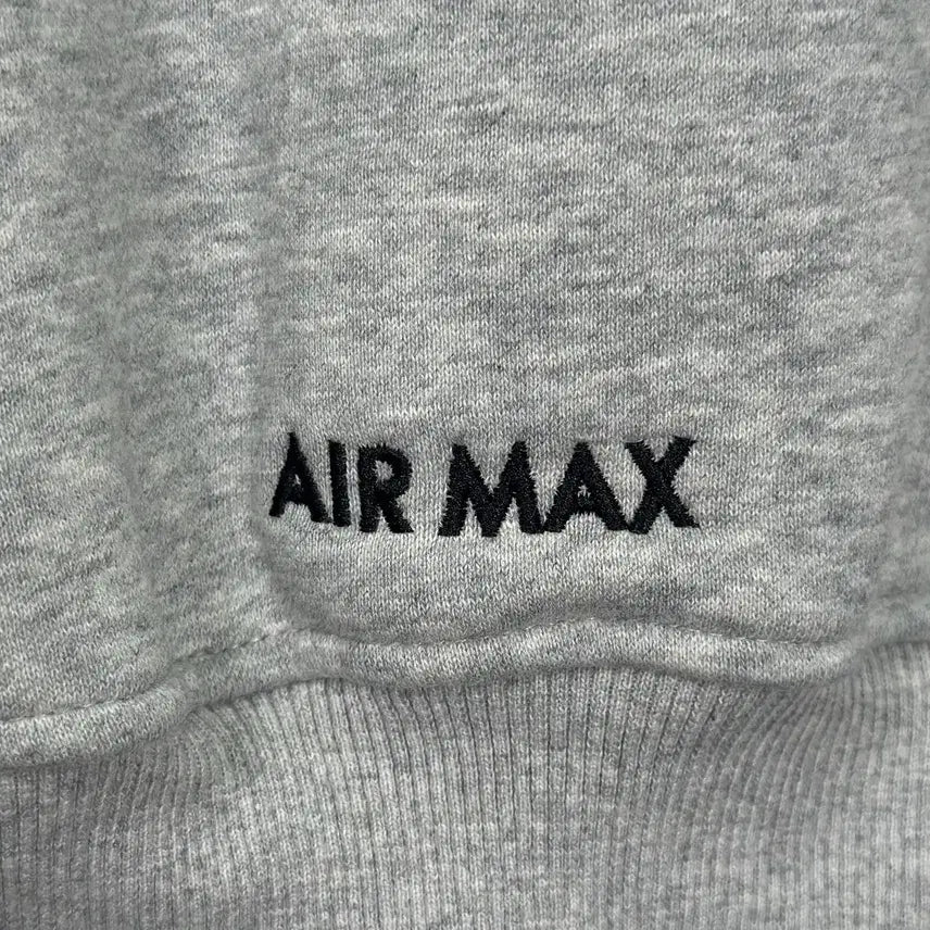 [BUNJANG] Supreme Nike Big Logo Air Max Gray Hoodie / 슈프림 나이키 빅로고 자수로고 에어맥스 그레이 색상 후드 집업 후드티