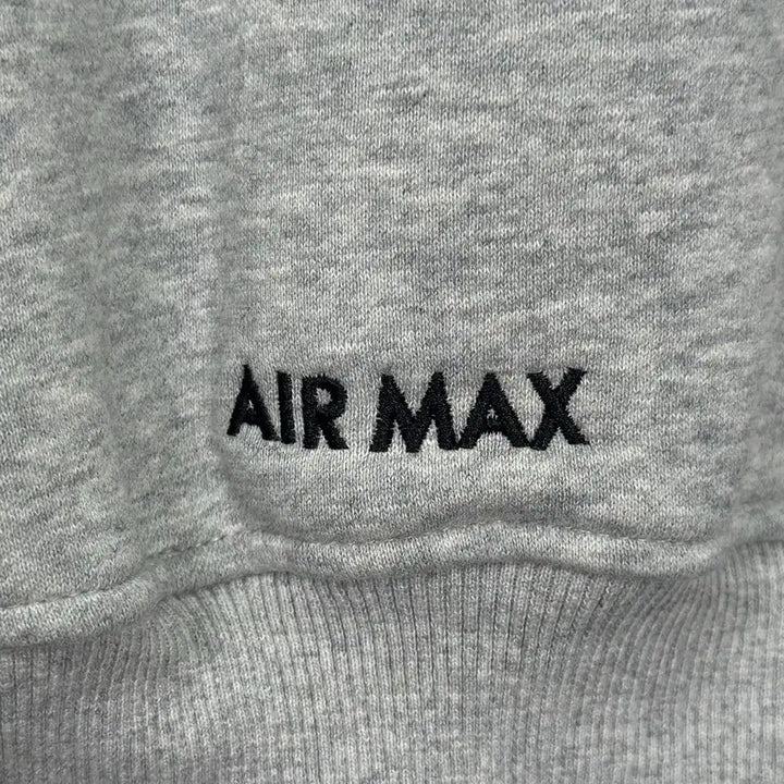 [BUNJANG] Supreme Nike Big Logo Air Max Gray Hoodie / 슈프림 나이키 빅로고 자수로고 에어맥스 그레이 색상 후드 집업 후드티