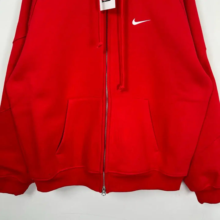 [BUNJANG] Supreme Nike Big Logo Air Max Red Hoodie / 슈프림 나이키 빅로고 자수로고 에어맥스 레드 색상 후드 집업 후드티 봄
