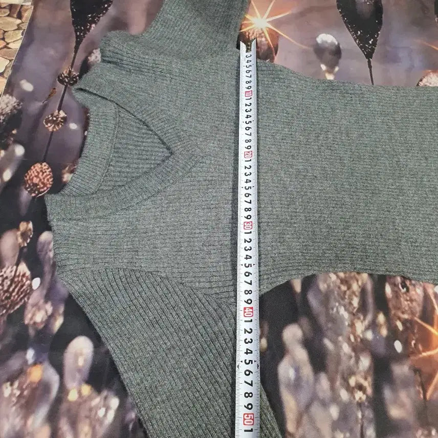 [SOLD OUT] 회색 V넥 골지  A급   A라인 니트 원피스  S  택배비포함가