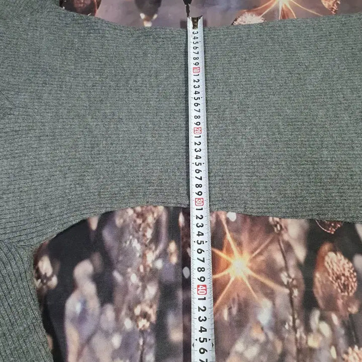 [SOLD OUT] 회색 V넥 골지  A급   A라인 니트 원피스  S  택배비포함가