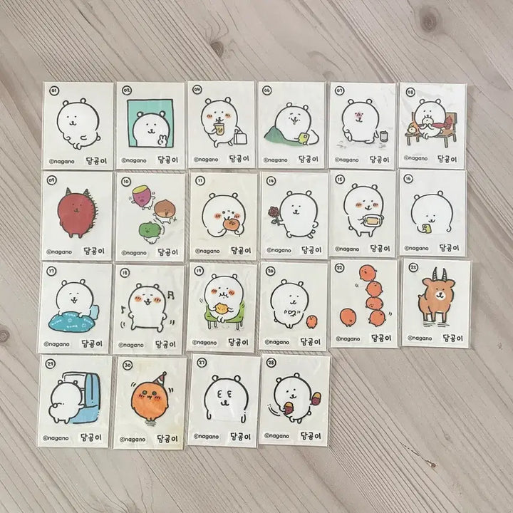 [SOLD OUT] 담곰이 띠부씰 스티커 농담곰 나가노 씰스티커 씰북 띠부씰바인더