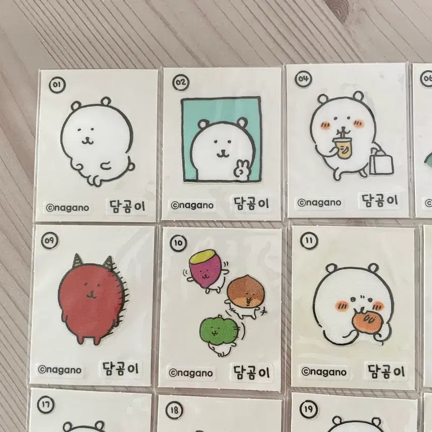 [SOLD OUT] 담곰이 띠부씰 스티커 농담곰 나가노 씰스티커 씰북 띠부씰바인더