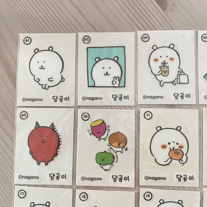 [SOLD OUT] 담곰이 띠부씰 스티커 농담곰 나가노 씰스티커 씰북 띠부씰바인더