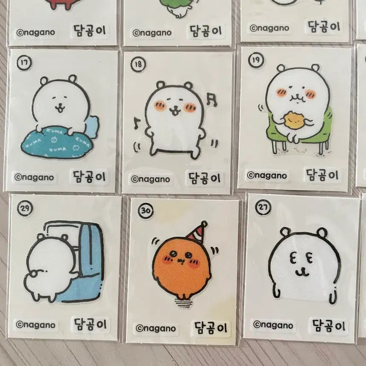 [SOLD OUT] 담곰이 띠부씰 스티커 농담곰 나가노 씰스티커 씰북 띠부씰바인더