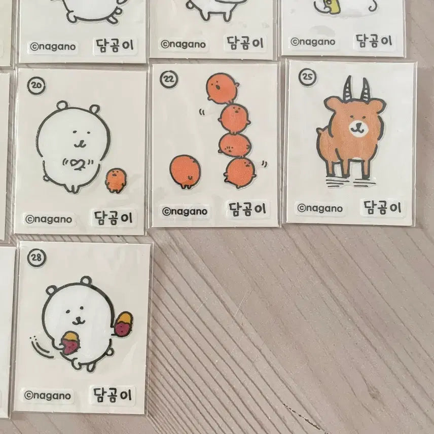[SOLD OUT] 담곰이 띠부씰 스티커 농담곰 나가노 씰스티커 씰북 띠부씰바인더