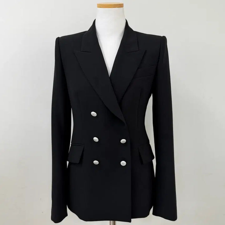 [BUNJANG] Obze Double Breasted Jacket (Black) / 한섬 오브제 더블 브레스티드 자켓 (블랙) - 미착용 새상품