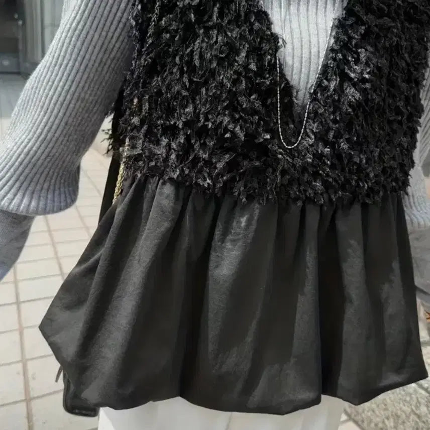 [BUNJANG] Pleated Layering Tank Top / 플리츠레이어링탱크탑