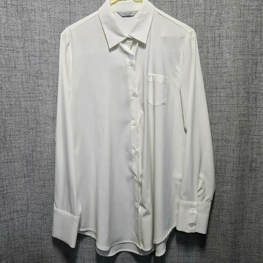 [BUNJANG] MagJ White Blouse / 매그제이 화이트 셔츠 블라우스 free