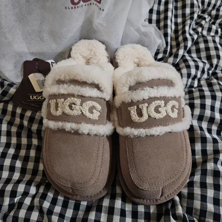 [BUNJANG] Ozwear UGG Shearling Slipper EU38 / 호주어그 오즈웨어 시어링 어그슬리퍼 eu38 (240,245)