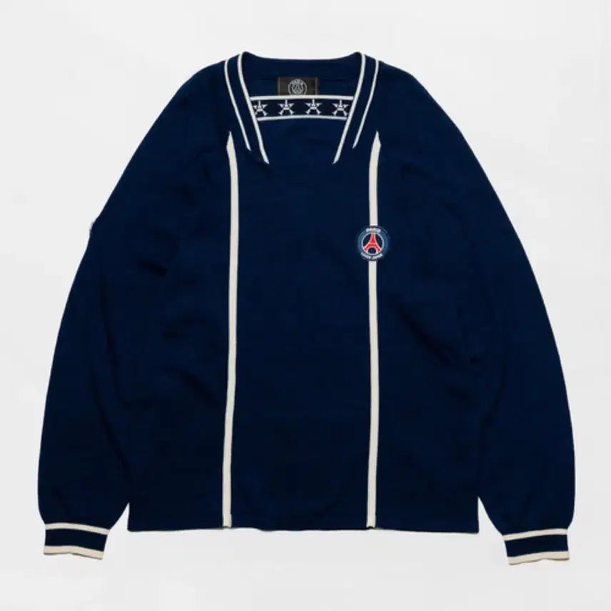 [BUNJANG] Poggy x Paris Saint-Germain Indigo Knit Sweater (M) / (M) Poggy x 파리생제르망 인디고 니트