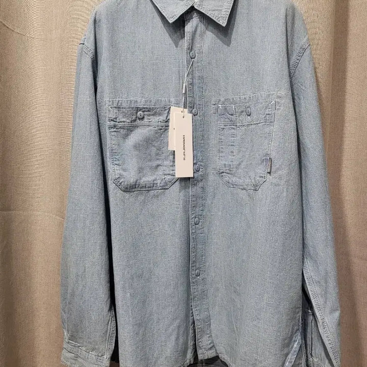 [BUNJANG] Espionage Chambray Shirt Light Blue / 택포새상품