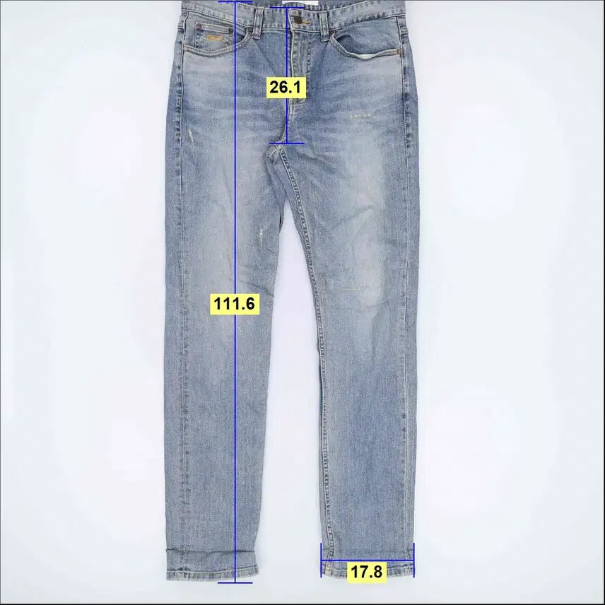 [SOLD OUT] 33 플랙 워싱 데님팬츠 청바지 0219H1