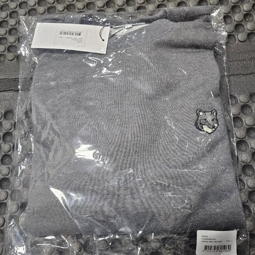 [SOLD OUT] 메종키츠네 폭스헤드 맨투맨 그레이 L 새상품