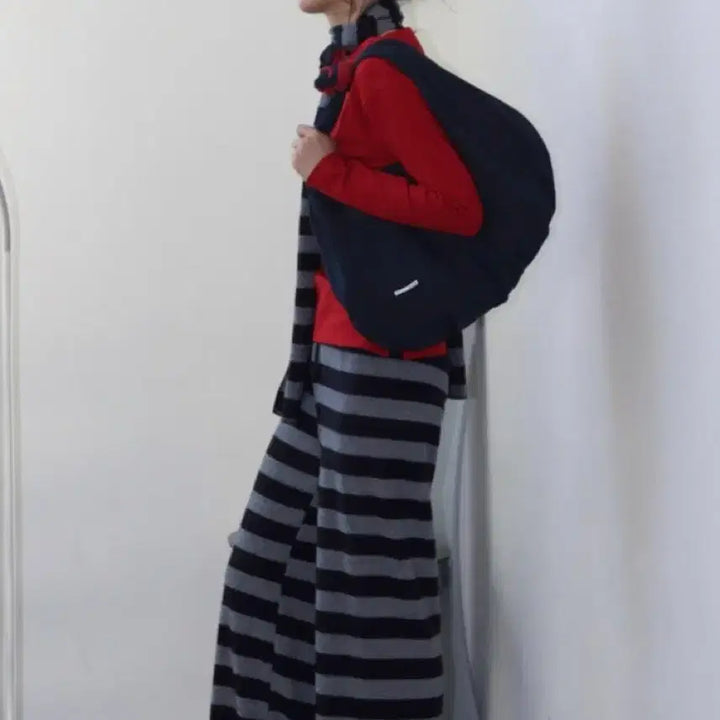 [BUNJANG] onska Reversible Pocket Bag Red Navy / 온스카 리버시블 포켓 백 레드 네이비 onska