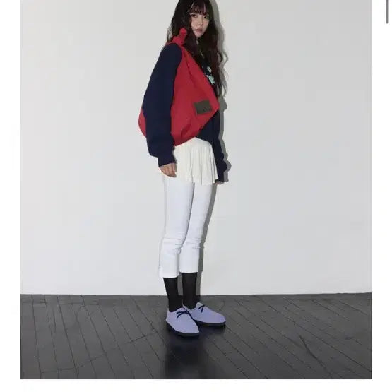 [BUNJANG] onska Reversible Pocket Bag Red Navy / 온스카 리버시블 포켓 백 레드 네이비 onska