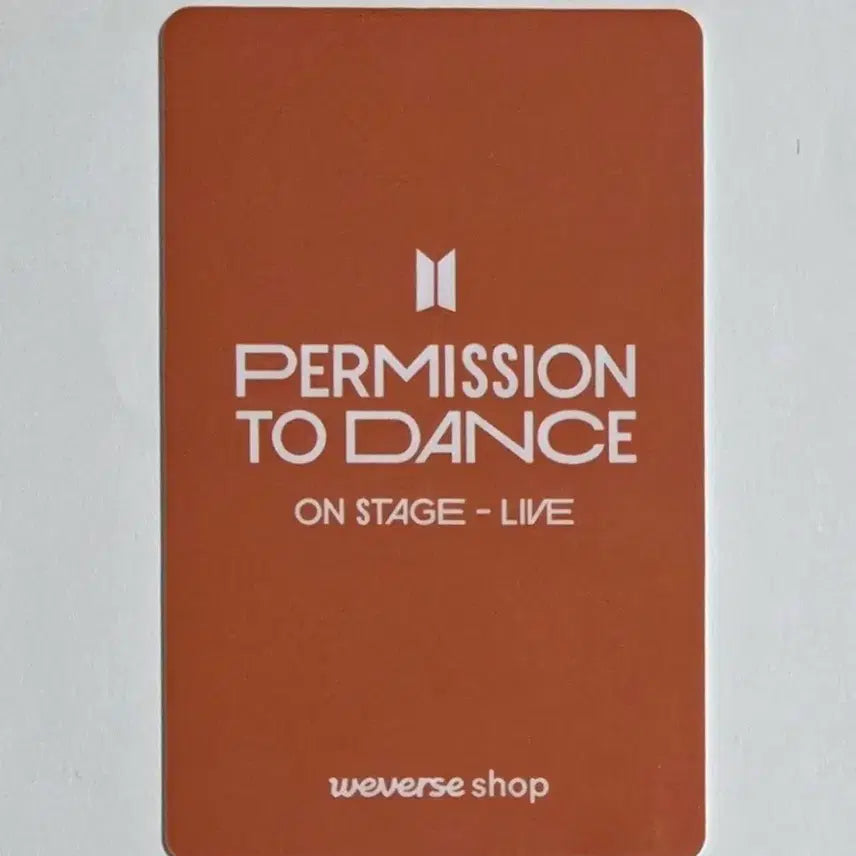 [SOLD OUT] BTS 퍼투댄 라이브 위버스PVC 특전 포카 슈가