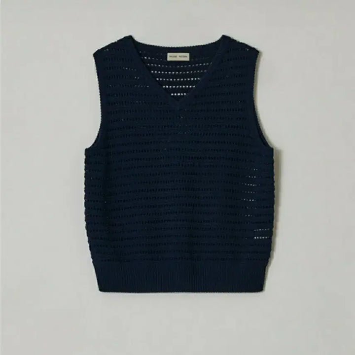 [BUNJANG] Facade Pattern Paper Breeze Knit (Navy) / 파사드패턴 페이퍼 브리즈 니트(Navy)