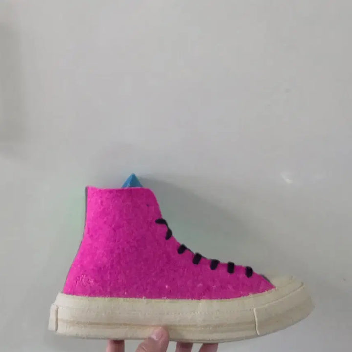 [BUNJANG] Converse x JW Anderson Chuck 70 High Felt Sneakers / [255] 컨버스xJW앤더슨 척70하이 펠트 푸시아퍼플아일랜드ㅡ단종매물