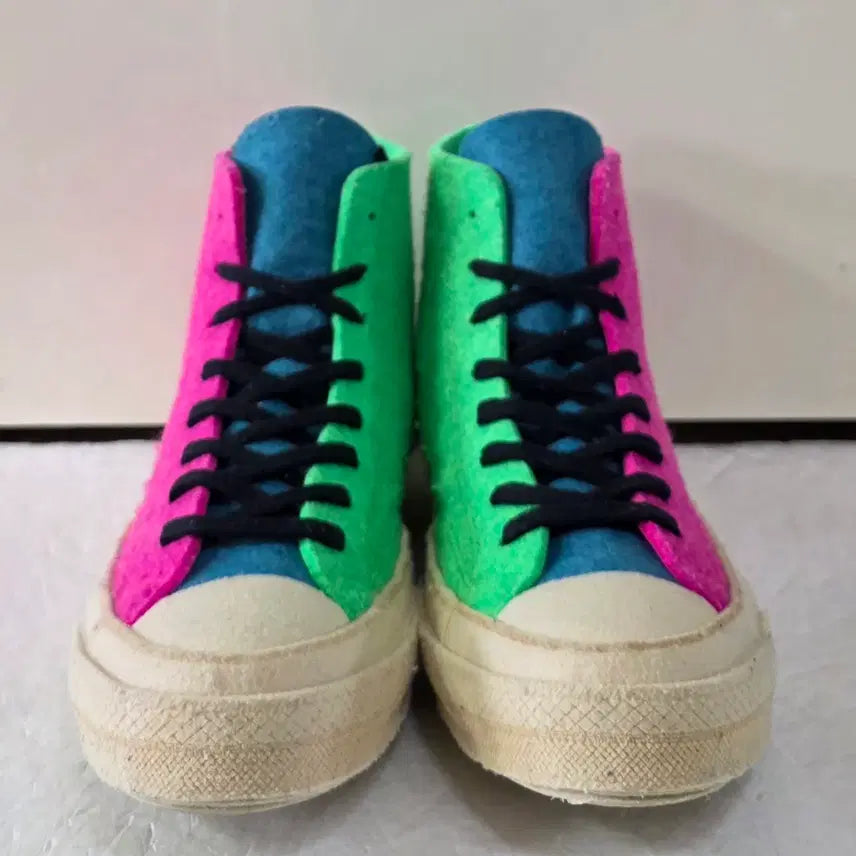 [BUNJANG] Converse x JW Anderson Chuck 70 High Felt Sneakers / [255] 컨버스xJW앤더슨 척70하이 펠트 푸시아퍼플아일랜드ㅡ단종매물