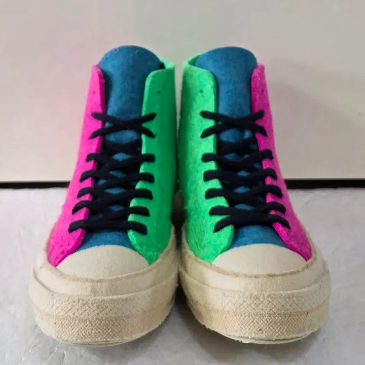 [BUNJANG] Converse x JW Anderson Chuck 70 High Felt Sneakers / [255] 컨버스xJW앤더슨 척70하이 펠트 푸시아퍼플아일랜드ㅡ단종매물