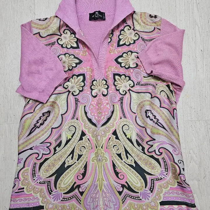 [SOLD OUT] 에트로 실크배색 티셔츠 55