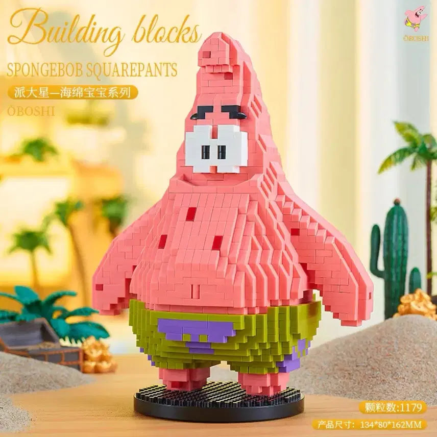 [BUNJANG] Spongebob Patrick Nano Block Figure / 스폰지밥 뚱이 나노블럭 레고 피규어 인형