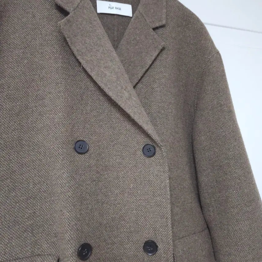 [BUNJANG] Platbase Oversized Fit Wool Handmade Coat / 플랫베이스 박시핏 울코트 핸드메이드코트