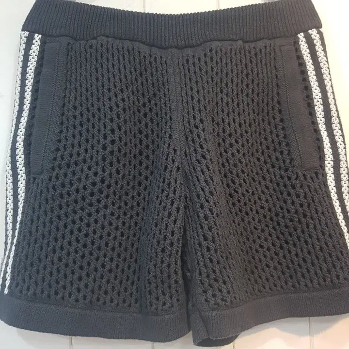 [BUNJANG] Adidas x CLOT Crochet Shorts - Carbon / 아디다스 x 클랏 크로셰 쇼츠 카본