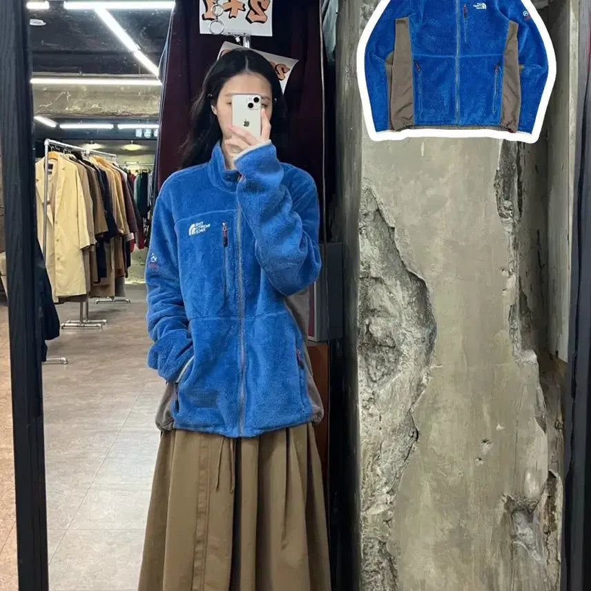 [BUNJANG] The North Face Fleece Jacket Blue M / 노스페이스 플리스 자켓 블루 M 