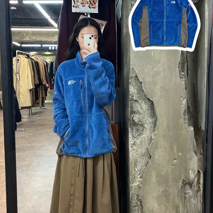 [BUNJANG] The North Face Fleece Jacket Blue M / 노스페이스 플리스 자켓 블루 M 