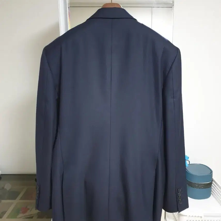 [BUNJANG] Custom Suit Navy Double-Breasted Set / 맞춤정장 상의105 하의34 네이비
