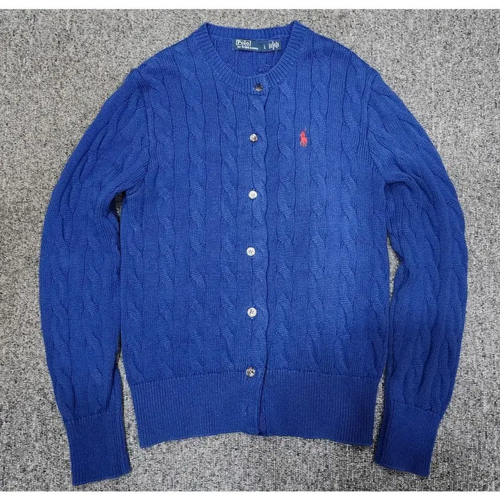 [BUNJANG] Polo Ralph Lauren Cable Knit Cardigan L / 폴로 랄프로렌 꽈배기 케이블 니트 가디건 L