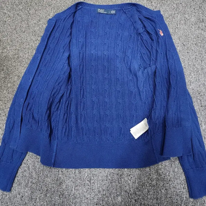 [BUNJANG] Polo Ralph Lauren Cable Knit Cardigan L / 폴로 랄프로렌 꽈배기 케이블 니트 가디건 L