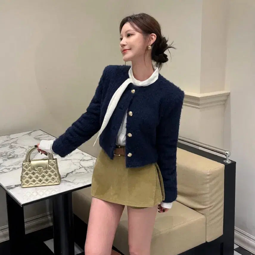 [BUNJANG] Post Monition "FORI" Corduroy Mini Skirt Pants / 포스트모니션 포리 골덴 코듀로이 미니스커트 치마바지