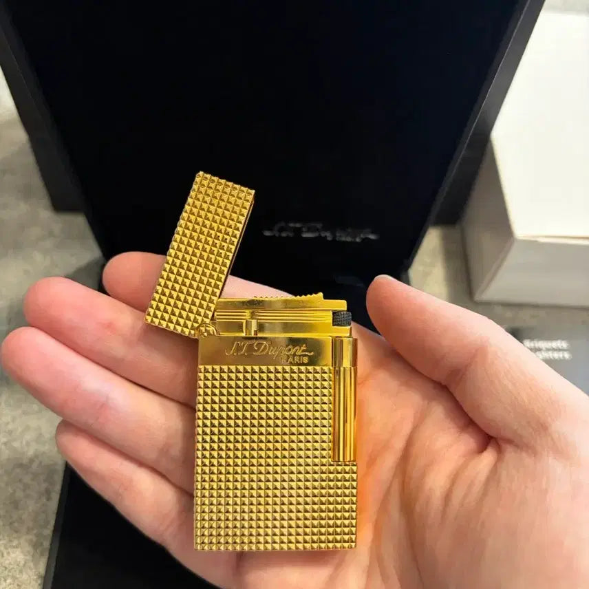 [BUNJANG] Dupont Ligne 2 Gold Lighter / 듀퐁라이터 라인2 금장 새상품