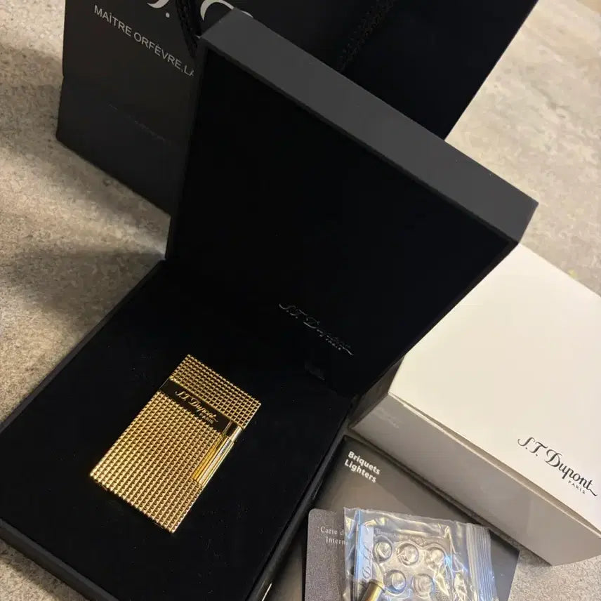 [BUNJANG] Dupont Ligne 2 Gold Lighter / 듀퐁라이터 라인2 금장 새상품
