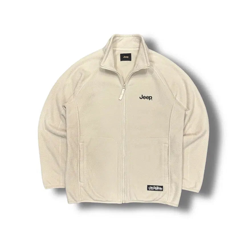 [BUNJANG] Jeep Embroidered Fleece Zip-Up Jacket / Jeep 지프 자수 플리스 집업