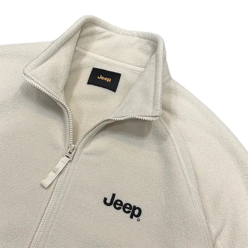 [BUNJANG] Jeep Embroidered Fleece Zip-Up Jacket / Jeep 지프 자수 플리스 집업