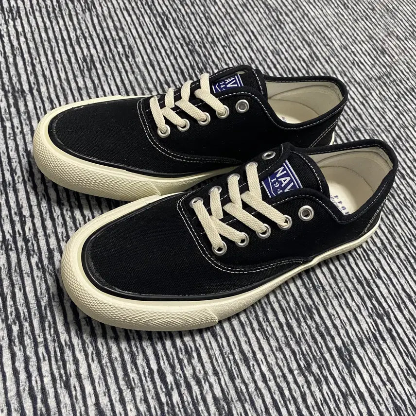 [BUNJANG] Shoopen Basic Low Sneakers Black (240) / 슈펜 베이직 로우 스니커즈 블랙 (240)