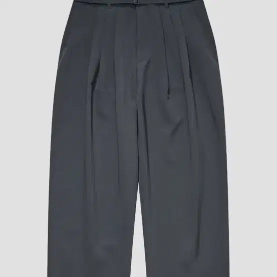 [BUNJANG] Teulyeong Belted All Day Three-Tuck Pants_Charcoal XL / 틀영 벨티드 올데이 쓰리턱 팬츠_Charcoal XL