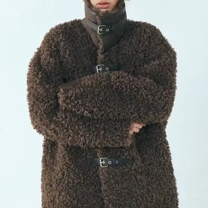 [BUNJANG] Etmont Buckle Shearling Mustang Jacket / 에트몽 버클 시어링 무스탕(Buckle Shearling Mustang)