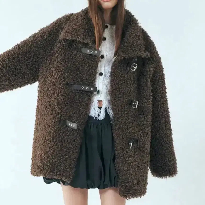 [BUNJANG] Etmont Buckle Shearling Mustang Jacket / 에트몽 버클 시어링 무스탕(Buckle Shearling Mustang)