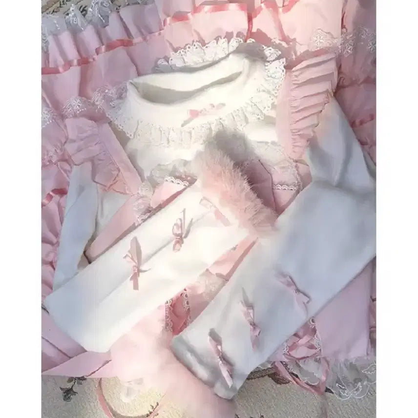 [BUNJANG] Lolita Knit Shirt Y2K / 로리타 니트 셔츠 양산형 y2k