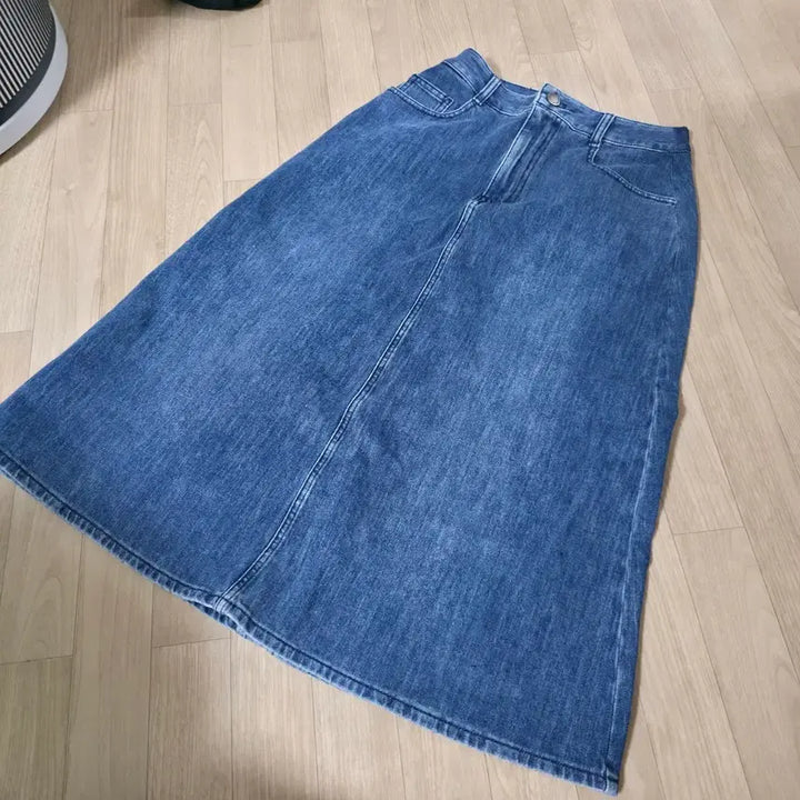 [BUNJANG] Beanpole A-line Denim Skirt / 빈폴 A라인 청치마