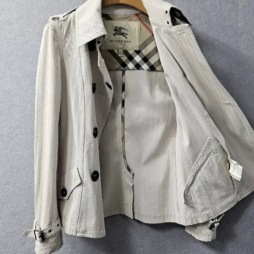 [BUNJANG] Burberry Beige Short Trench Coat / 버버리 베이지 숏트렌치