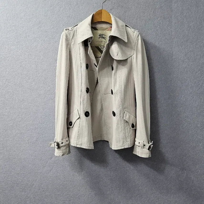 [BUNJANG] Burberry Beige Short Trench Coat / 버버리 베이지 숏트렌치